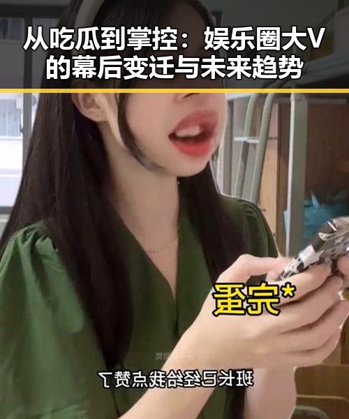从吃瓜到掌控：娱乐圈大V的幕后变迁与未来趋势